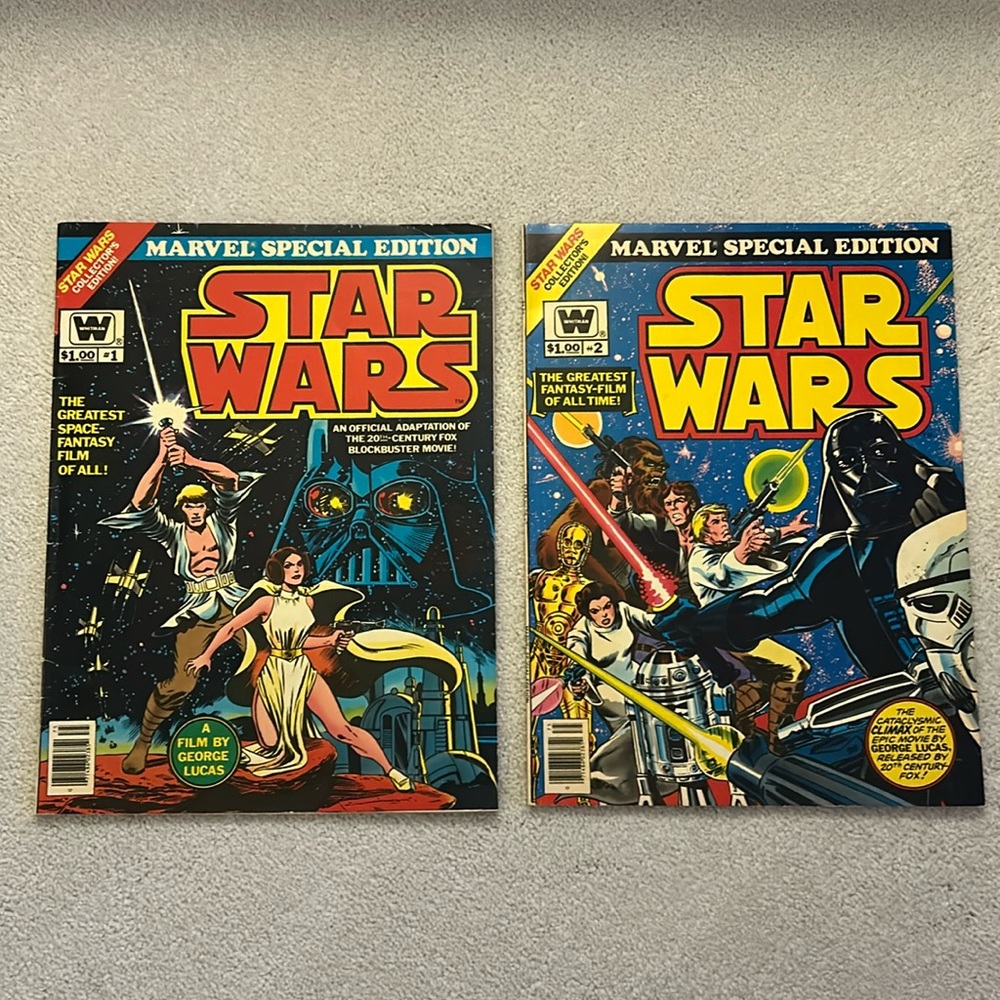 Marvel Special Edition 1977 Star Wars Oversized Comics #1 and #2